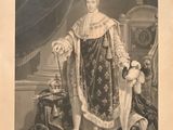 une vieille photo d'un homme vêtu d'une tenue majestueuse