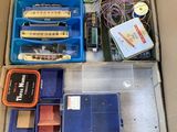 a box with many different items in it