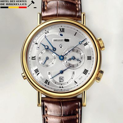 gros plan d'une montre-bracelet avec des chiffres romains