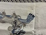 a napkin with a picture of a person on a skateboard