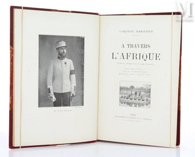 an old book with a picture of a man in uniform