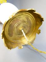 Vase en Opaline monté en lampe, monture en bronze doré à déc… (photo 5)