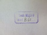 an image of a close up of a piece of paper with a stamp on it
