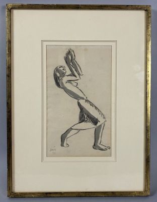 une image représentant le dessin d'un homme avec un oiseau sur la tête