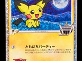 a close up of a pokemon card with a picture of pikachu