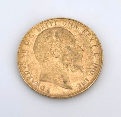 an image of a gold coin on a white surface
