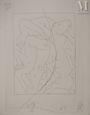 une image d'un dessin en noir et blanc d'un homme et d'une femme