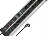 a close up of a power strip with a power strip attached to it