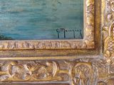 an image of a painting of a boat in the water