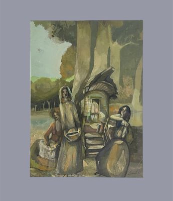 Daniel LOURADOUR (1930-2007) Groupe de gitanes