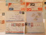 many different types of stamps on a table