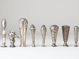 a lot of silver objects that are on the table