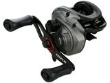 a close up of a fishing reel on a white background