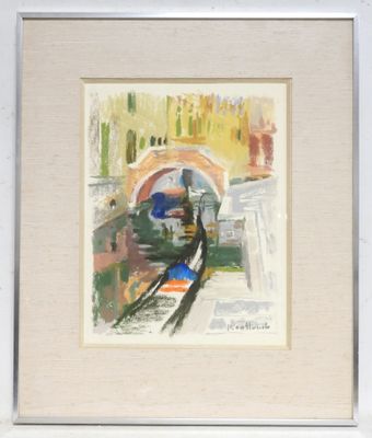 Paul COLLOMB (1921-2010). Pont à Venise. - Photo 1