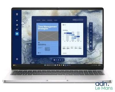 a laptop that is open on a white background