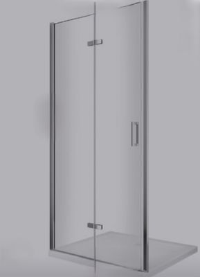 Paroi de douche Novellini, 90 cm, verre transparent avec pro…