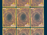 six different images of a black hole in a blue background