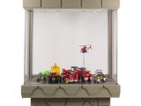 un gros plan sur une vitrine contenant des jouets