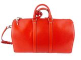 louis vuitton orange epi leather travel bag