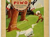 an old book with a picture of a horse pulling a man on a rope