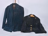 two pieces of clothing are displayed on a white surface