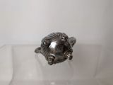 sterling silver ring with a pearl in the center