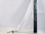 a picture of a sailboat made out of plastic wrapped in plastic