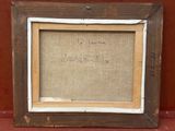 une vieille photo d'un cadre avec un message dessus