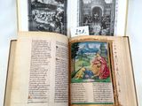 an open book with a picture of a man and a woman on it