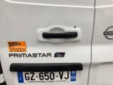a white van with a black handle and a black door handle