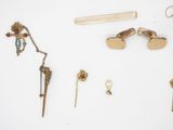 a lot of items that are laying out on the table
