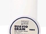 a white container with a label on it that says suavio grain
