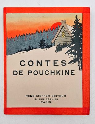 On voit ici la couverture du livre « Contes de Pouchkine ».