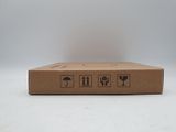 a cardboard box with a picture of a man and a woman on it
