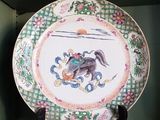 a plate with a picture of a horse on it