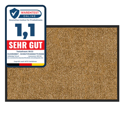 FLOOR DIREKT - Ce paillasson de coloris beige doré permet de…