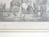 a picture of a man riding a horse with a group of people