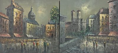 BENSON (XXème siècle) Paysages parisiens