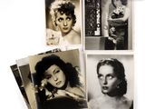 plusieurs vieilles photos en noir et blanc d'une femme tenant un chat dans ses bras