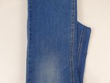 the back of a pair of blue jeans on a white background