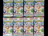 six paquets de cartes à collectionner Pokémon sur fond noir
