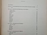 an open book with a list of table dess matters on it