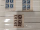 a picture of a picture of some stamps on a wall