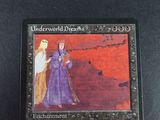 an image of a card with a picture of a woman in a purple dress and a man in a white