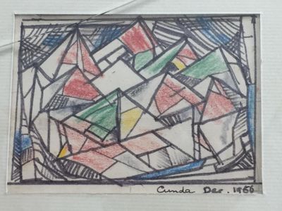 drawing of a picture of a city with a lot of buildings in it