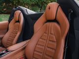 a close up of the seats in a sports car