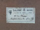 a sign on the side of a building that says galerie de berri
