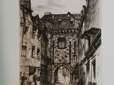 une photo d'un dessin représentant une rue dans une ville