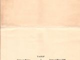 an old document with a picture of a train on it ' s side