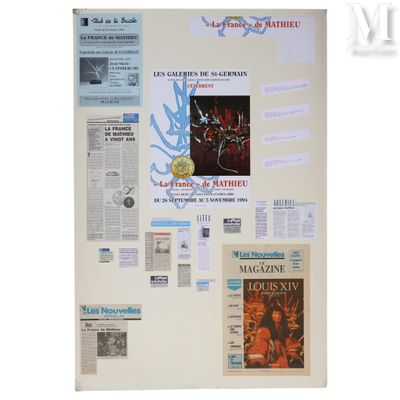 MATHIEU Georges (1921-2012) Affiche lithographie et articles…